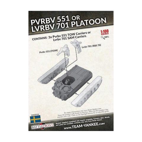 Team Yankee - Swedish: Pvrbv 551 or Lvrbv 701 Platoon (x3)