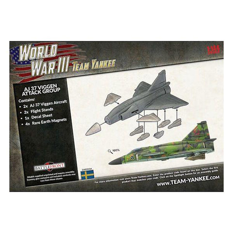 Team Yankee - Swedish: AJ 37 Viggen Attack Group (x2)