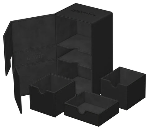 Ultimate Guard - XenoSkin Monocolor Twin FlipnTray 200+: Black