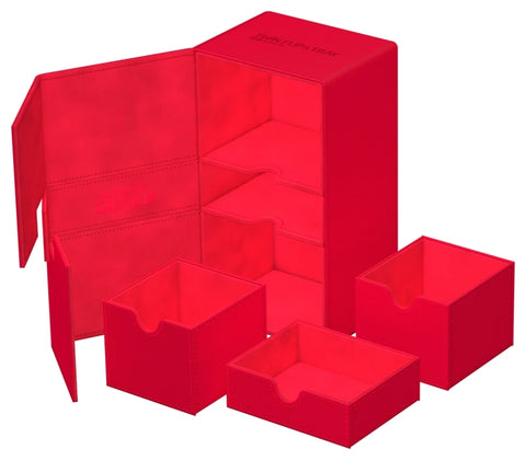 Ultimate Guard - XenoSkin Monocolor Twin FlipnTray 200+: Red
