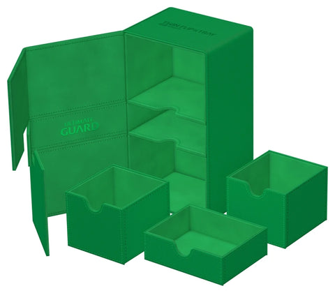 Ultimate Guard - XenoSkin Monocolor Twin FlipnTray 200+: Green