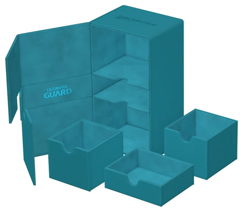 Ultimate Guard - XenoSkin Monocolor Twin FlipnTray 200+: Petrol