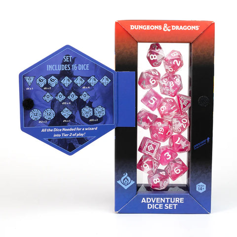 Sirius Dice - D&D Adventure Dice - Wizard - Fuchsia