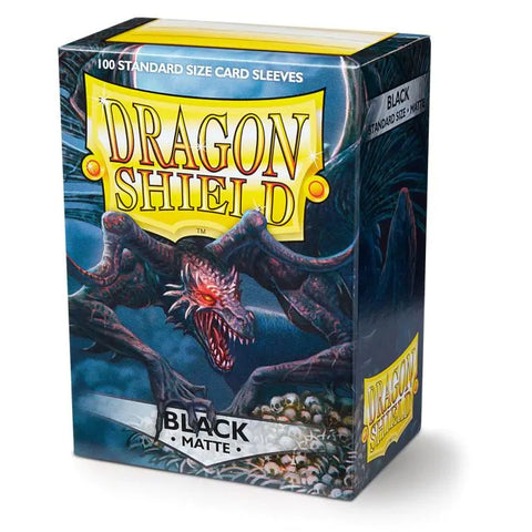 Dragon Shield - Standard Size Sleeves: Matte - Black