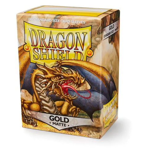 Dragon Shield - Standard Size Sleeves: Matte - Gold