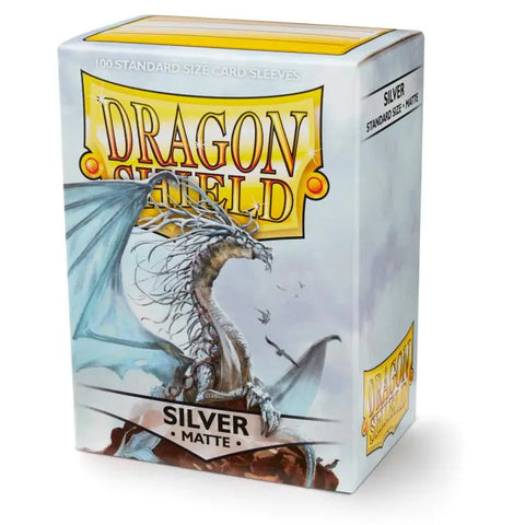 Dragon Shield - Standard Size Sleeves: Matte - Silver