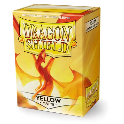 Dragon Shield - Standard Size Sleeves: Matte - Yellow