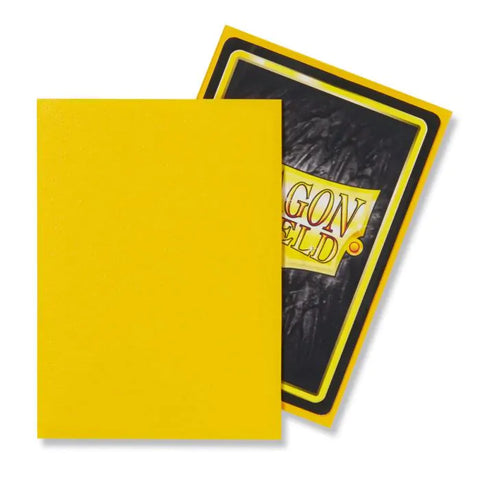 Dragon Shield - Standard Size Sleeves: Matte - Yellow