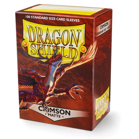 Dragon Shield - Standard Size Sleeves: Matte - Crimson