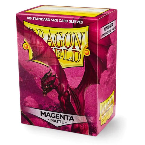 Dragon Shield - Standard Size Sleeves: Matte - Magenta