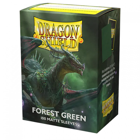 Dragon Shield - Standard Size Sleeves: Matte - Forest Green