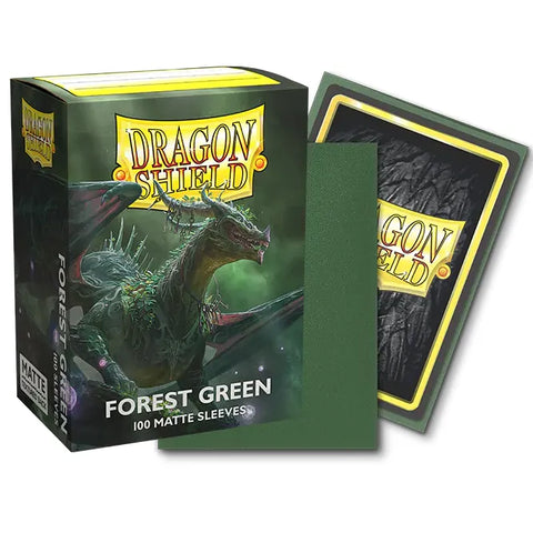 Dragon Shield - Standard Size Sleeves: Matte - Forest Green