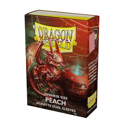 Dragon Shield - Japanese Size Sleeves: Matte Dual - Peach