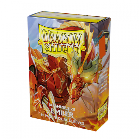 Dragon Shield - Japanese Size Sleeves: Matte Dual - Ember