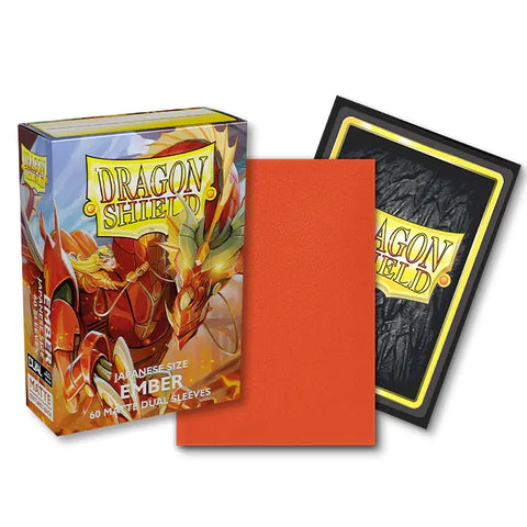 Dragon Shield - Japanese Size Sleeves: Matte Dual - Ember