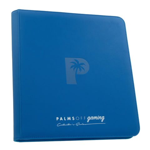 Palms Off Gaming - Collectors Series 12 Pocket Zip Trading Card Binder: Blue