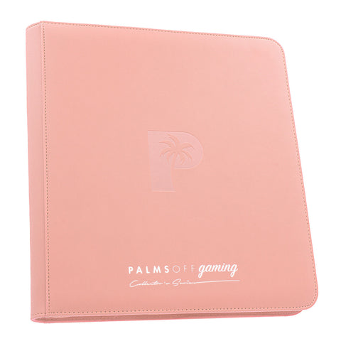 Palms Off Gaming - Collectors Series 12 Pocket Zip Trading Card Binder: Pink