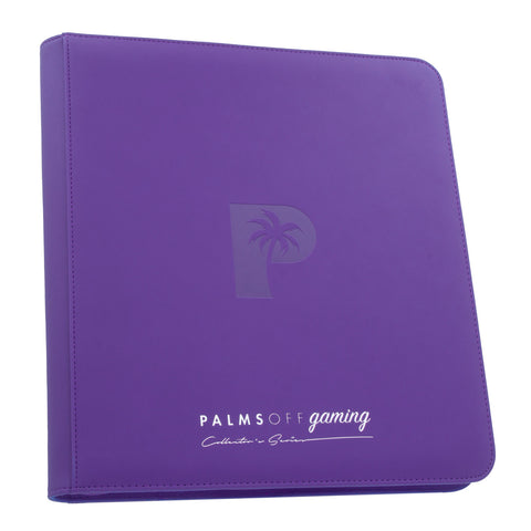 Palms Off Gaming - Collectors Series 12 Pocket Zip Trading Card Binder: Purple