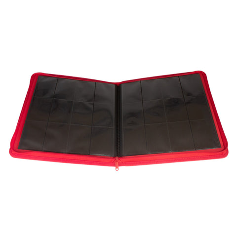 Palms Off Gaming - Collector's Series Zip Binder: 12 Pocket - Red
