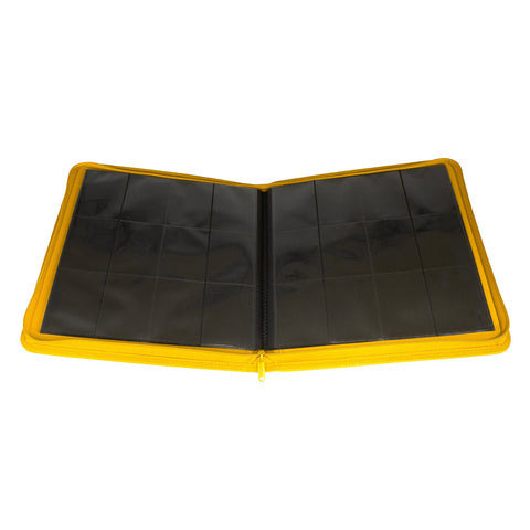 Palms Off Gaming - Collectors Series 12 Pocket Zip Trading Card Binder: Yellow