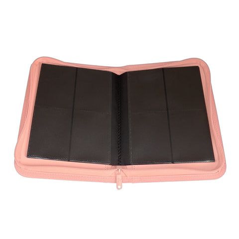 Palms Off Gaming - Collectors Series 4 Pocket Zip Trading Card Binder: Pink
