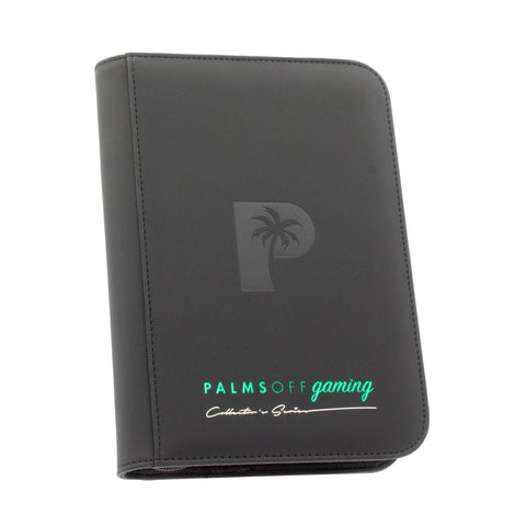 Palms Off Gaming - Collectors Series 4 Pocket Zip Trading Card Binder: Black