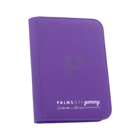 Palms Off Gaming - Collectors Series 4 Pocket Zip Trading Card Binder: Purple