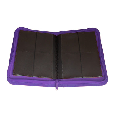 Palms Off Gaming - Collectors Series 4 Pocket Zip Trading Card Binder: Purple