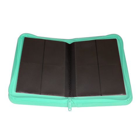 Palms Off Gaming - Collectors Series 4 Pocket Zip Trading Card Binder: Turquoise
