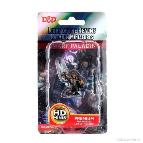 Dungeons & Dragons - Icons of the Realms: Premium Miniatures - Dwarf Paladin Female