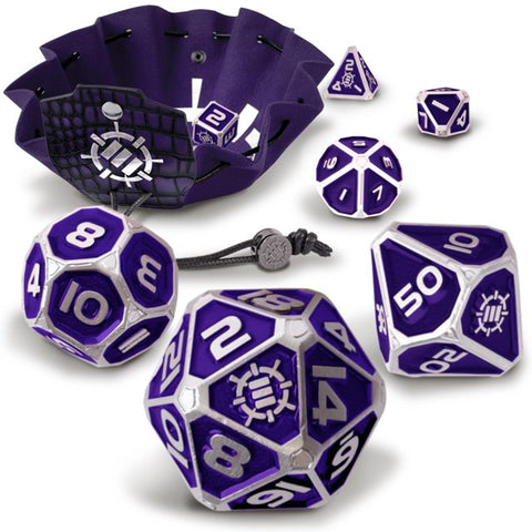 Enhance Gaming - Tabletop Metal RPG Dice Set: Purple