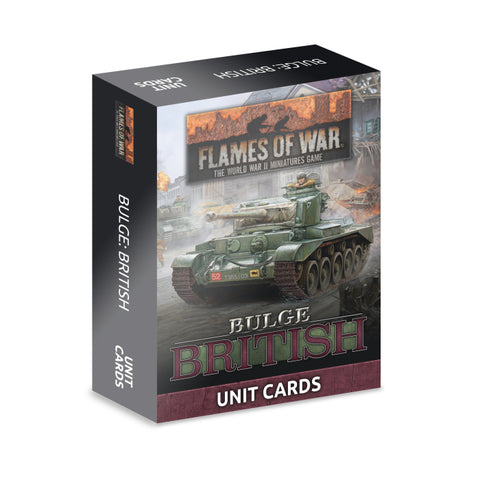 Flames of War - Bulge: British Unit Cards