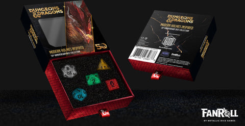 Fanroll - Dungeon & Dragons: 50th Anniversary Modern Holmes Inspired Dice Collection