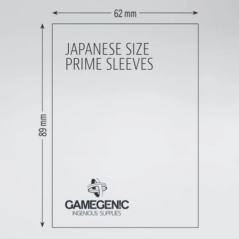 Gamegenic - Prime 60 Japanese-Size Sleeve Range: Red