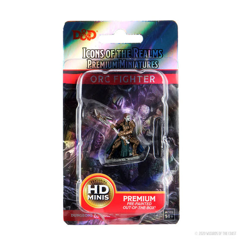 Dungeons & Dragons - Icons of the Realms: Premium Miniatures - Half-Orc Fighter Female