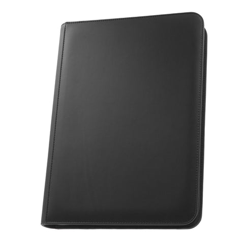 Palms Off Gaming - STEALTH 9 Pocket Zip Trading Card Binder: Black