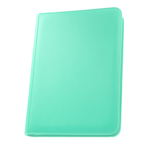 Palms Off Gaming - STEALTH 9 Pocket Zip Trading Card Binder: Turquiose