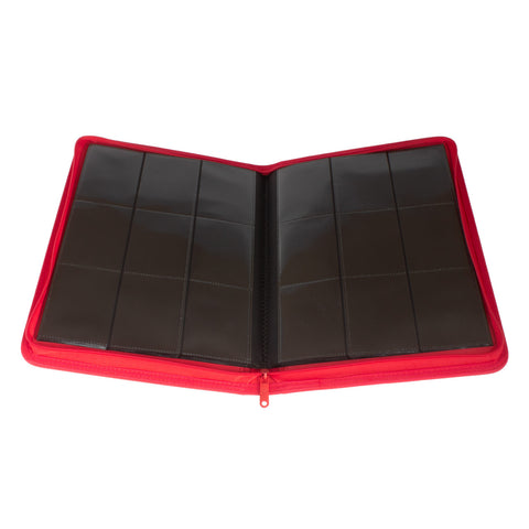 Palms Off Gaming - STEALTH Zip Binder: 9 Pocket - Red