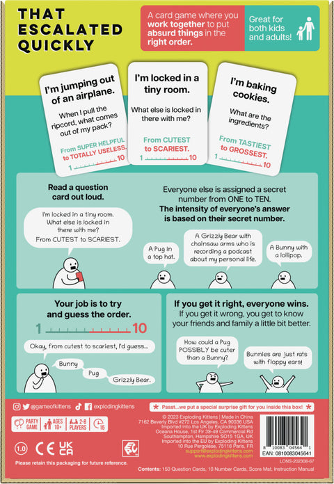 That Escalated Quickly by Exploding Kittens