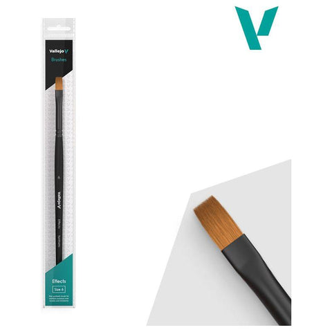 Vallejo - Brush Range: Effects Flat Rectangular Synthetic Brush No. 6