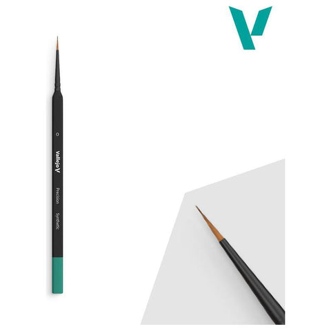 Vallejo - Brush Range: Precision Round Synthetic Brush, Triangular Handle No. 0