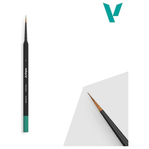 Vallejo - Brush Range: Precision Round Synthetic Brush, Triangular Handle No. 1