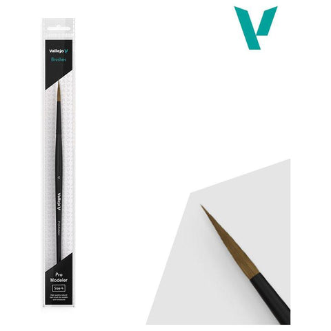Vallejo - Brush Range: Pro Modeler Natural Hair Round Brush No. 4