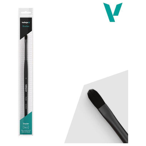 Vallejo - Brush Range: Shader Filbert Flat Synthetic Brush No. 4