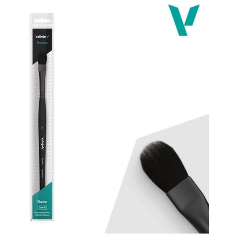 Vallejo - Brush Range: Shader Filbert Flat Synthetic Brush No. 8