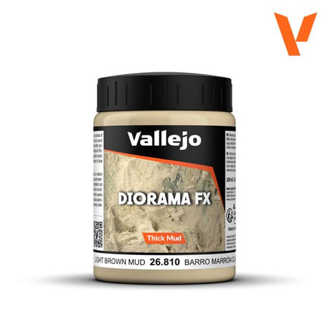 Vallejo - Diorama Effects: Light Brown Thick Mud
