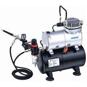 Hseng - Compressor w/ Holding Tank (Includes Hose & HS-80 Airbrush)
