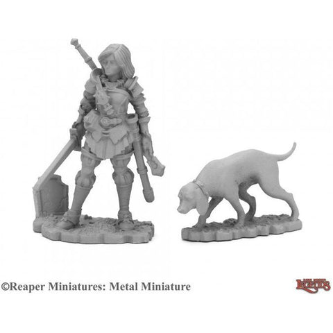 Reaper Miniatures - Dark Heaven Legends: Duskwarden And Hound