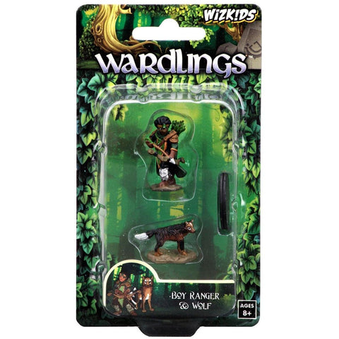 WizKids Wardlings Painted Miniatures: Girl Cleric & Winged Cat