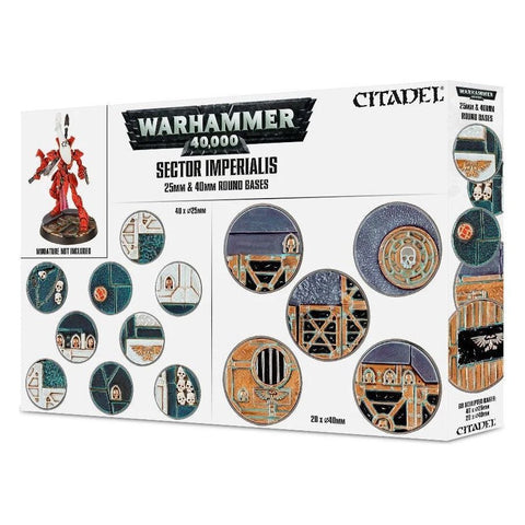 Warhammer 40000 - Sector Imperialis: 25 And 40mm Round Bases (66-92)